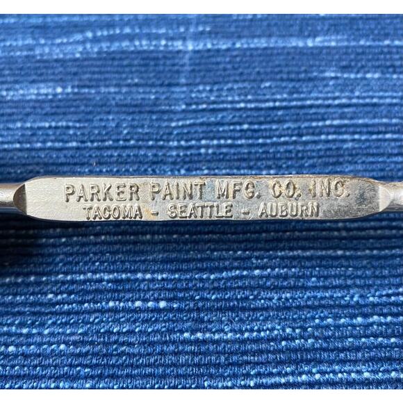 VTG Parker Paint Can Beer Bottle Opener Seattle Tacoma Washington Advertising - Picture 1 of 3
